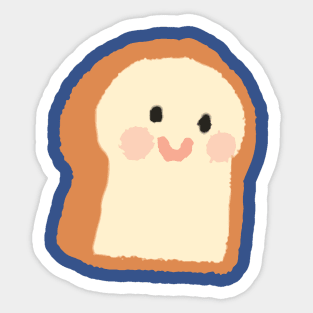 cute happy toast 1 Sticker